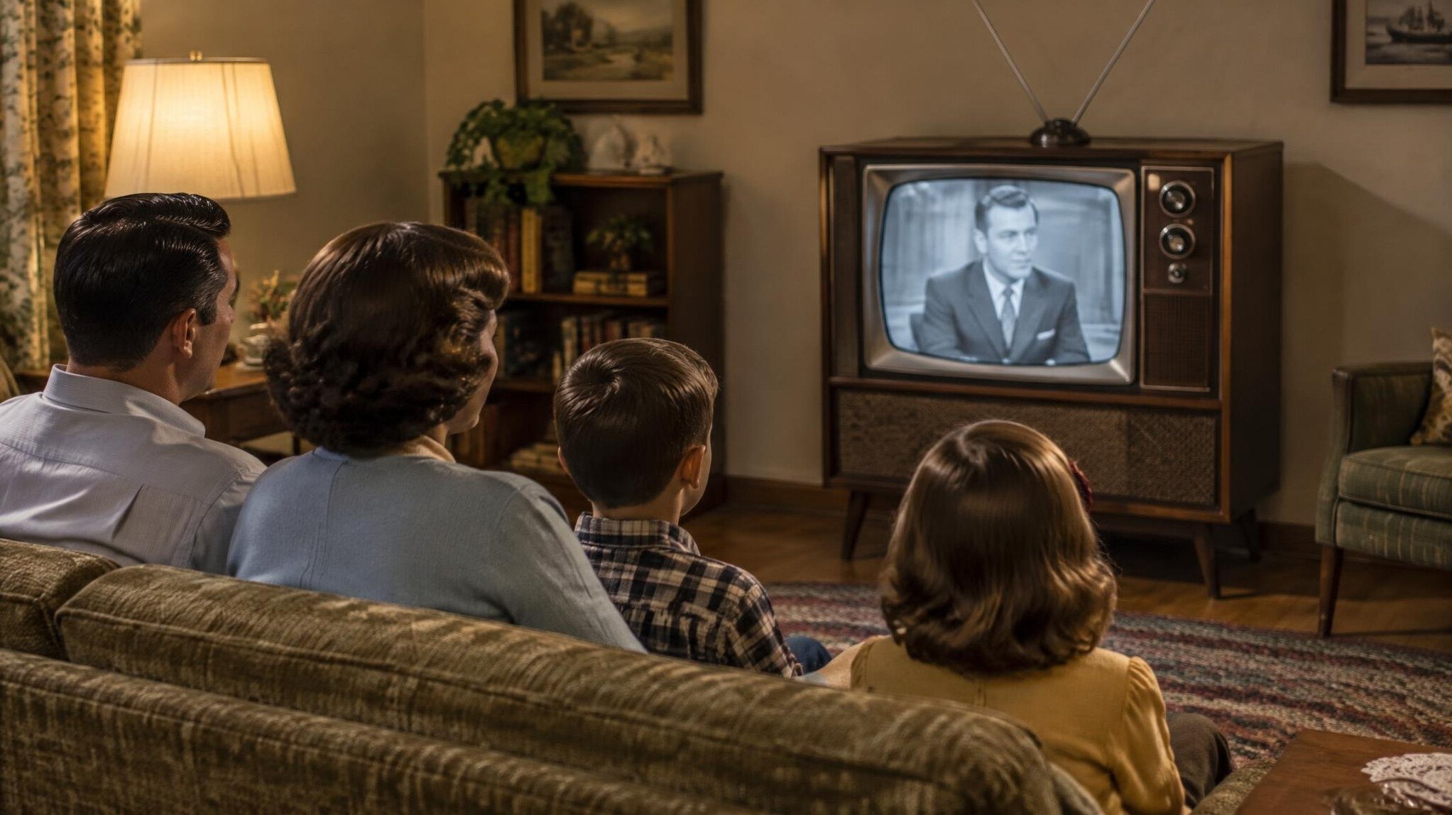 vintage television set